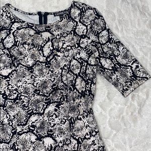 Express snakeskin dress